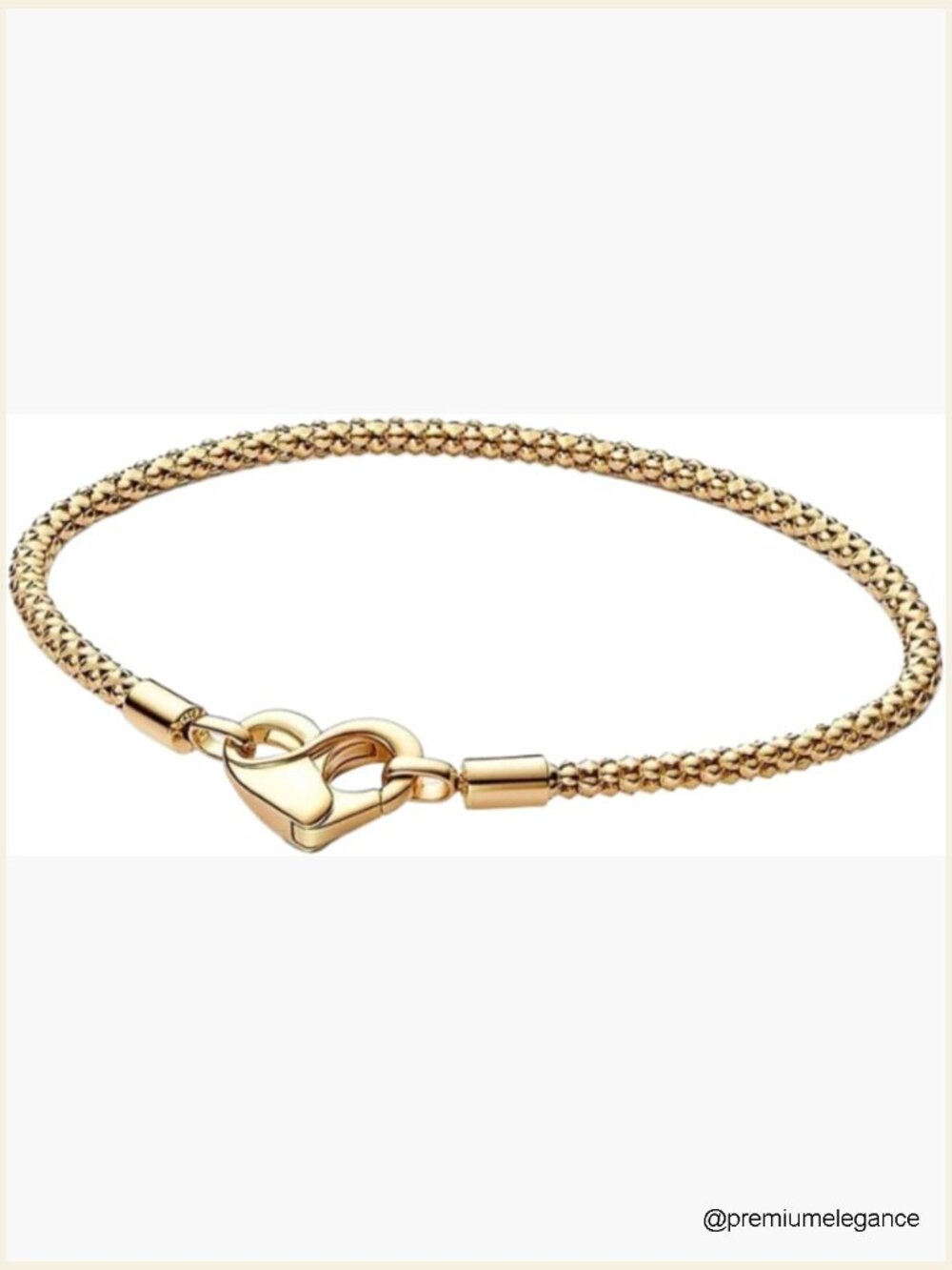 14K Gold Heart Bracelet - Sterling Silver Vintage Pendant Chain, Romantic Lock